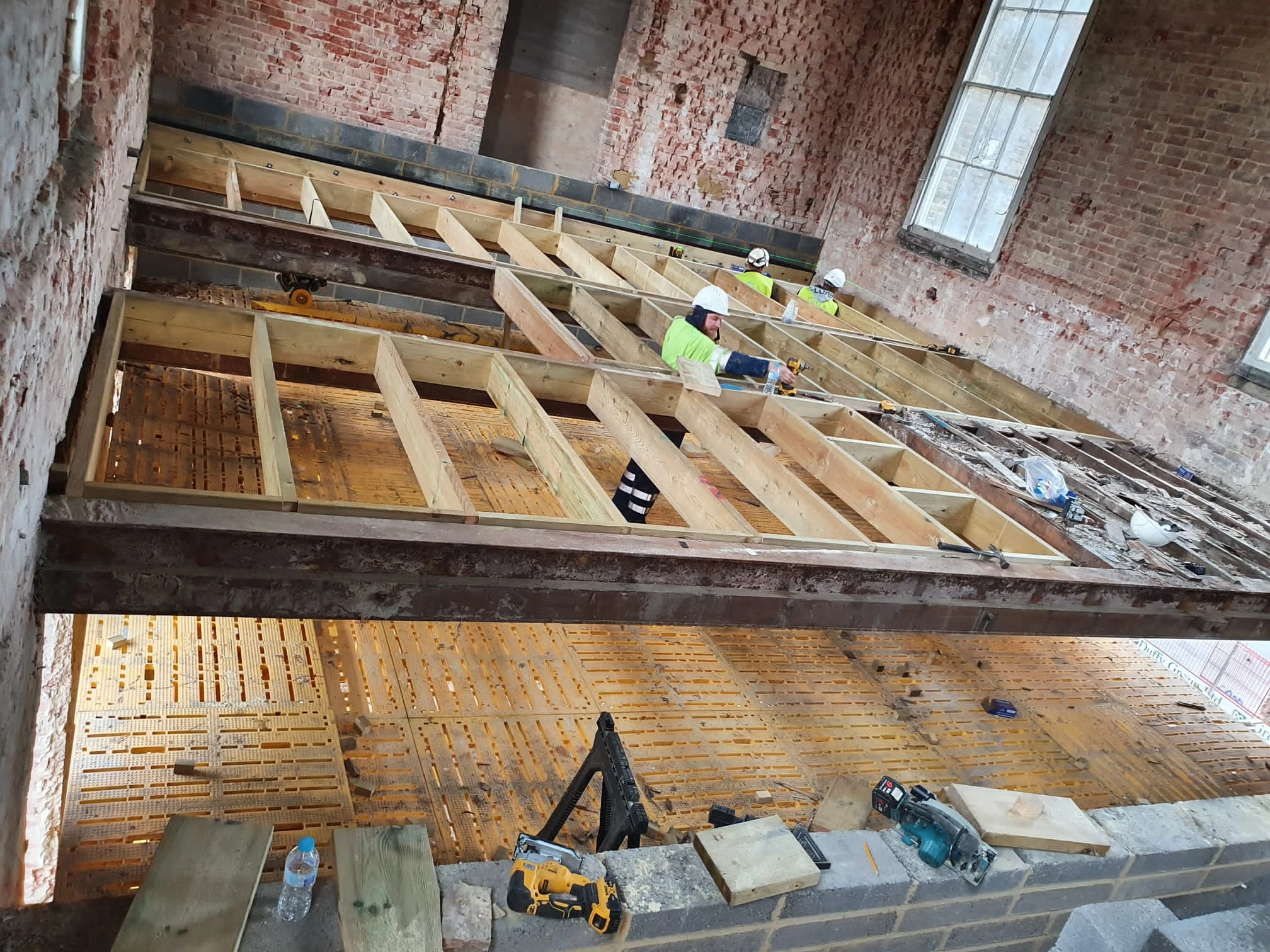 Carpentry and floor construction