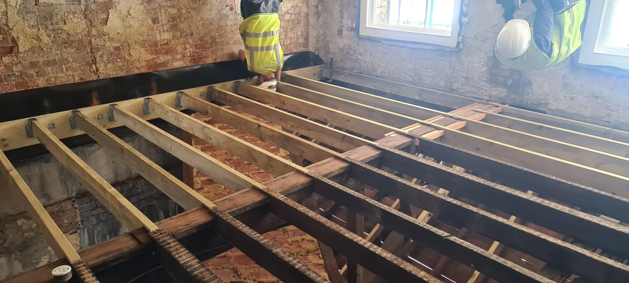 Timber floor works at Cambridge Military Hospital